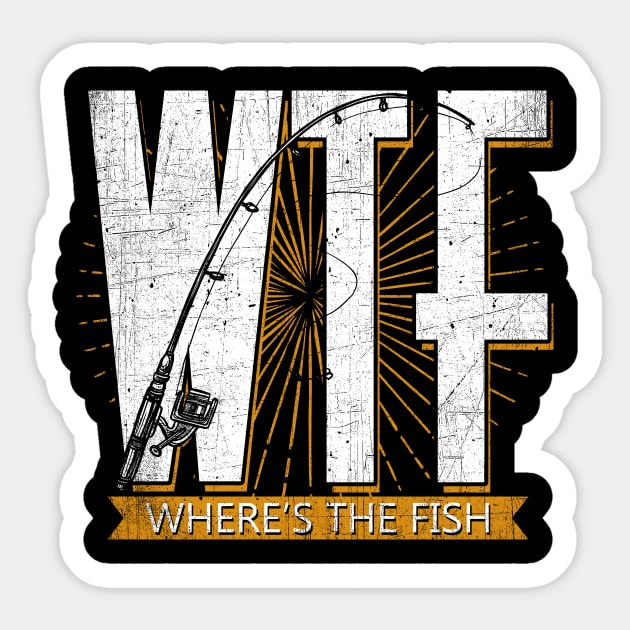 WTF - Where's The Fish Sticker by phughes1980